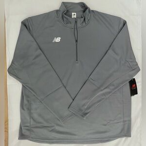 NWT New Balance Men’s Thermal Half Zip Top Shirt TMMT725 Size 3XL GRAY